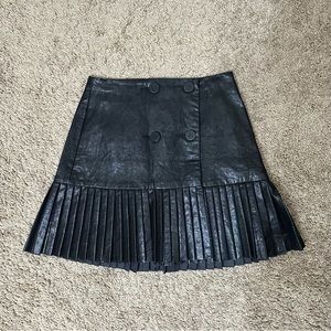 Zara Faux Leather Skirt in size XS (fits larger like a S)
